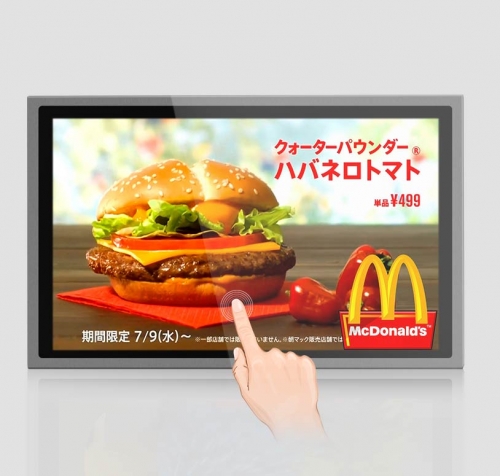 Wall mount advertising player