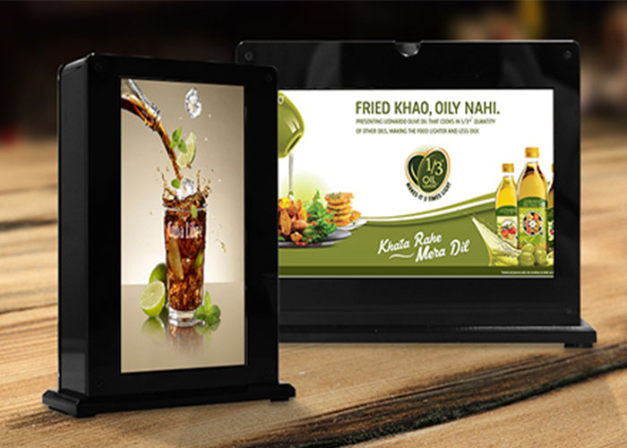 Why Cafe Desktop Advertising Display So Popular?